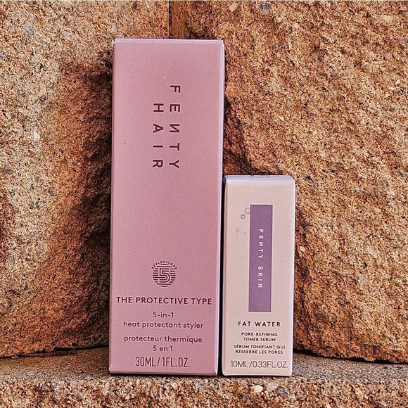 Fenty Hair & Skin Set THE PROTECTIVE TYPE 30ml FAT WATER 10ml NEW - Picture 3 of 3